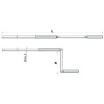 Tringle pour volet roulant alu blanc diam�tre 13x1, 5mm longueur 1800mm ? cherubini 7457180n2607c