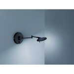 Trio - applique kazan led dimmable noir rglable 14 cm lighting