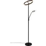 Trio leuchten lampadaire led willis 449510232, noir m�tal mat, 39 + 5, 5 watt led, couleur de la lumi�re ...