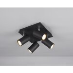 Plafonnier carré 4 spots orientables marley noir trio lighting Plafonnier carré 4 spots orientables marley noir trio lighting