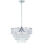 Trio - lustre orient 3 lumi�res e14 chrome �42 cm lighting suspensions d�coratives