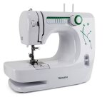 Triomph etf1527 machine � coudre domestique coloris blanc - vert 33, 5 x 14, 5 x 24 cm