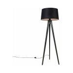 Tripodclassic - lampadaire avec abat - jour - 1 lumi�re - h 136 cm - noir - classique / antique - �clairage ...