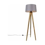 Tripodclassic - lampe de table tr�pied / tripode - 1 lumi�re - h 136 cm - gris - rustique - �clairage ...