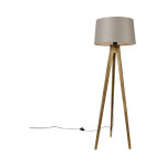 Tripodclassic - lampe de table tr�pied / tripode - 1 lumi�re - h 136 cm - taupe - rustique - �clairage ...