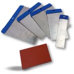Trousse de 5 couteaux de carrossier avec 1 ou 2 cales  poncer - quantit x 1 - kit 5 couteaux