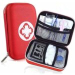 Trousse de premier secours, mini bo�te m�dical, compl�te pour la voiture, voyage, bureau, randonn�e, ...