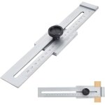Trusquin de tra�age, 200mm plage de mesure jauge de marquage en acier inoxydable, trusquin de menuisier, ...