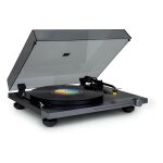 Tt700 - platine vinyle premium 33 et 45 tours - tete de lecture at91 audio technica - antiskating - noire ...