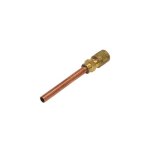 Tube de charge cuivre avec vanne schrade pour refrigerateur brandt 93x5173
