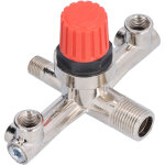 Tube de commutation de compresseur d'air, valve m�tallique � double sortie, accessoire de montage non ...