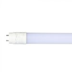Tube led v - tac t8 20 w g13 150 cm en nanoplastique non rotatif blanc chaud
