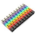 Tube de marquage num�rique pour c�bles, �tiquettes color�es pour fils �lectriques (100 pi�ces, section ...