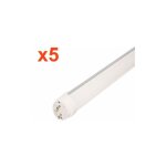 Silamp - tube non led 120cm t8 36w (pack de 5) - blanc chaud 2300k - 3500k
