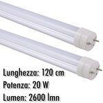 Tube non led t8 20w 2600 lmn avec couvercle mat 120cm lumire blanche