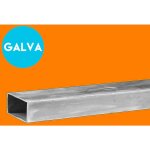 Tube rectangle en acier galvanis� - 40x20mm et 2mm d'�paisseur - longueur de 1m80 (180cm).
