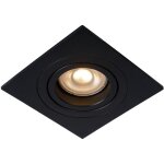 Tube spot encastr. - noir - 1xgu10