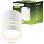 Tube spot halog�ne en saillie arisa gu10 rond blanc 80 mm
