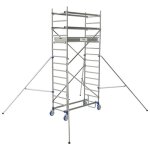 Tubesca comabi - tubesca - comabi - �chafaudage roulant aluminium cross ? longueur 1, 80m - hauteur de ...