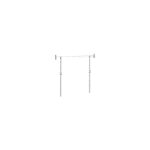 Tubesca - comabi - rhausse trteau - hauteur 1, 20m  2, 00m pour chafaudage m49 - rf: 04501003