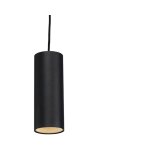Tubo - petite suspension - 1 lumi�re - � 100 mm - noir - design, moderne - �clairage int�rieur - salon ...