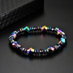 Tuserxln - 1pc aimant bracelet minceur perte de poids bracelet minceur main cha�ne ronde h�matite magn�tique ...