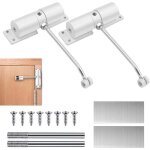 Tuserxln - 2 pi�ces ferme porte automatique, r�glable ferme porte � ressort pour portes jusqu'� 40 kg, ...