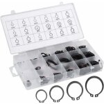 Tuserxln - lot de 300 circlips e - clips, assortiment d'anneaux de retenue externes, clips en c, rondelles ...