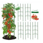 Tuteur tomate, 6pcs cage � tomates support, 130cm vertical cage � tomates treillis pour jardin, piquets ...
