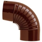 Tuttacasa - 6 coudes a 90 poa les a bois courba en acier a mailla brun de 150 mm