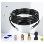 Tuyau d�bouche canalisation pour karcher, kit de nettoyage du tuyau de vidange du nettoyeur haute pression ...