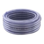 Tuyau flexible tiss� pvc tcn avec insert 6x3mm 10m transparent tricoflex 1 rouleau