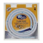 Tuyau gaz butane - propane avec colliers 1, 5m (validite 5ans) pour cuisiniere divers marques