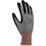 U - power - gants travail mazurka en nylon r�sistant coupures f rouge 8 / m 12 pi�ces