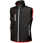 U - power ? gilet de travail sans manches softshell noir 4xl ? d�perlant et coupe - vent ? poche poitrine ...