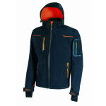 U - power - veste de travail softshell bleu marine / orange space - fu187db taille l U - power - veste de travail softshell bleu marine / orange space - fu187db taille l