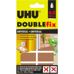 Uhu doublefix universel - pastilles adhsives, ultra forte, rsistance  4 kg, blanches, 16 pastilles ...