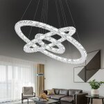 96w led plafonnier dimmable design cristal moderne cr�atif lustre r�glable en hauteur pendentif lampe ...