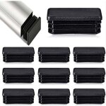 Ulisem lot de 12 bouchons � lamelles pour tubes rectangulaires - 80 x 40 mm - pour tubes m�talliques ...