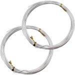 Ulisem 2 rouleaux de fil d'aluminium 1 mm, fil de m�tal souple, fil de fer, convient pour la fabrication ...