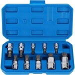 Ulisem douille torx male 1 / 2'', 1 / 4'', 3 / 8'', embout torx 12 pans m4 m5 m6 m8 m10 m12 m14 m16 m18, ...