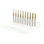 Ulisem10pcs fraise en bout en carbure c�ment� � gravure bits sculpture perceuse outils endated mill 1 ...