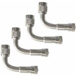 Ulisem4pcs professionnel adaptateur d'extension de valve de pneu, extension de tige de valve de pneu ...