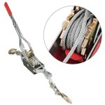 Ulisempalan � c�ble manuel � levier, outil de levage de c�ble � cliquet, double crochet avec syst�me ...