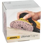 Ultimax ligno � 150 mm disque abrasif auto - agrippant multifit - g. 220 - boite de 100 mirka ul6m109922 ...