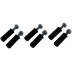 Ultra secure - lot de 6 boulons m8 de fixation goudron / asphalte (diam. 8mm)