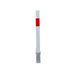 Poteau amovible 100p - wr blanc / rouge (clefs distinctes) haute rsistance