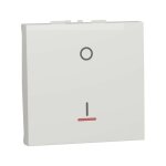 Unica - interrupteur bipolaire lumineux (indication) - 2 mod - blanc - m�ca seul (nu326218s)