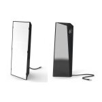 Slimstyle black03 - lampe de luminotherapie - intensite et couleur de lumiere reglable, sans uv - 3 positions ...