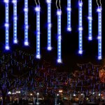 Union ? guirlande lumineuse d'ext�rieur 240 led 30cm ? �tanche ip44 ? lumi�re bleue ? d�coration no�l, ...